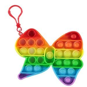 JoJo Siwa Bow Pop It JoJo Siwa Sensory Toys JoJo Siwa Popper Fidget Keychain